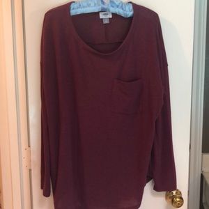 Lightweight maroon Old Navy sweater